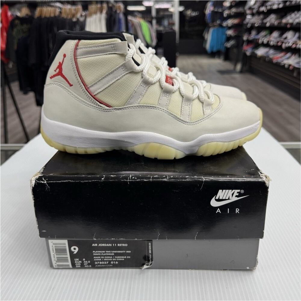 Size 9 - Air Jordan 11 Retro Platinum Tint 378037-016
